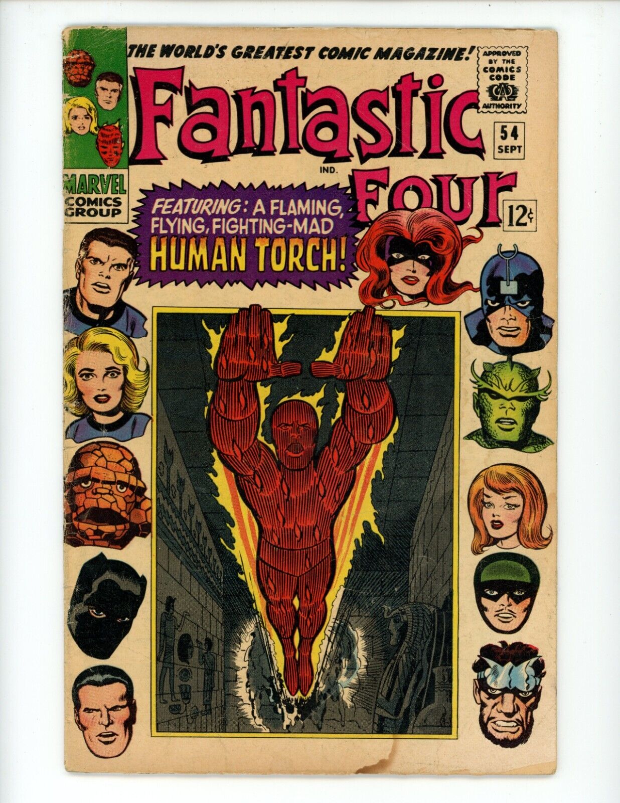 Fantastic Four #54 Comic 1966 VG/FN 3rd App Black Panther 1st App Evil Eye