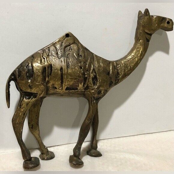 Vintage Brass Camel Figurine Sculpture 8\