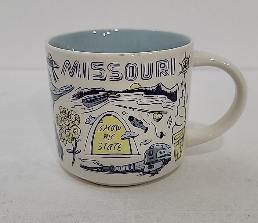New Missouri Starbucks Coffee Mug 14 oz. Been There Series Cup Never Used