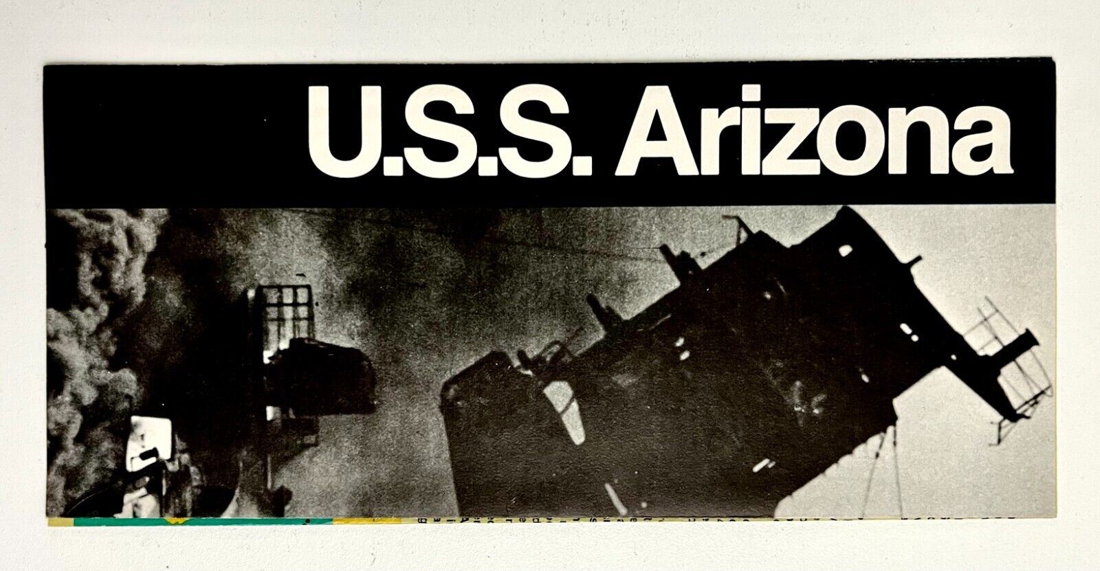 1980s USS Arizona Peal Harbor Vintage Monument Travel Guide War WWII Sunken Ship