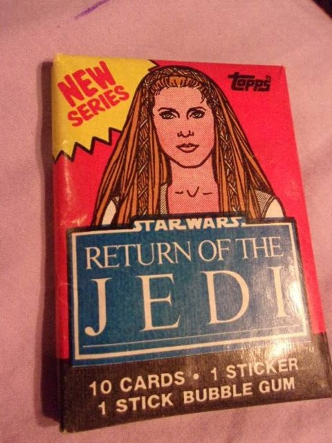 SEALED  1983 Topps Wax Pack Star Wars Return of the Jedi Series 2 Leia