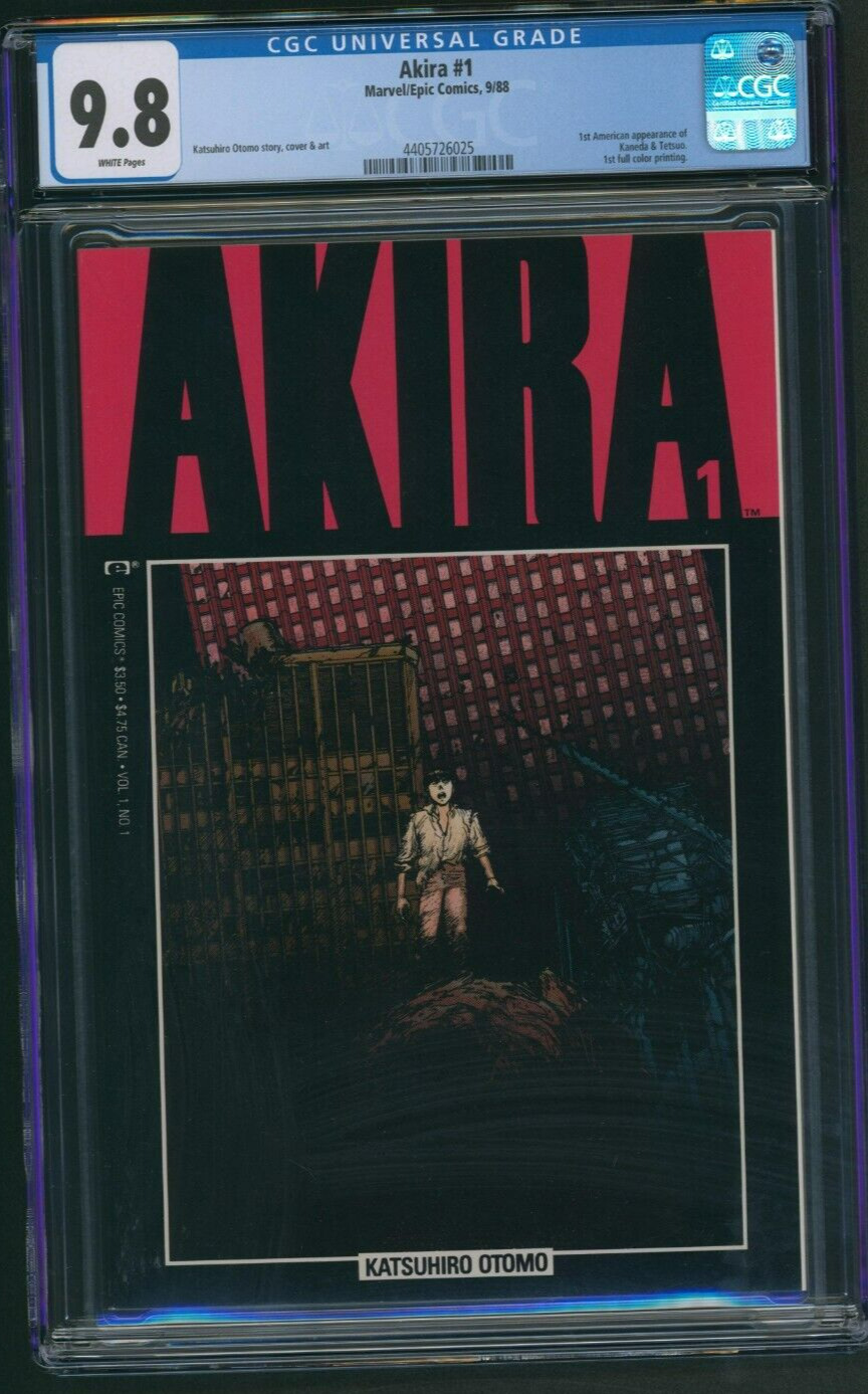 Akira #1 CGC 9.8 White Pages Marvel/Epic Comics 1988 1st Print
