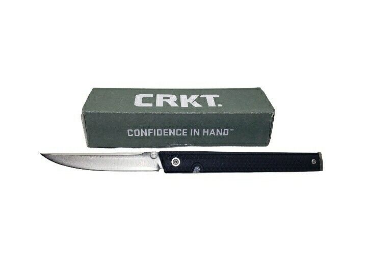 CRKT CEO Flipper 7096 Folding Pocket Knife Carbon Fiber Handle By Richard Rogers