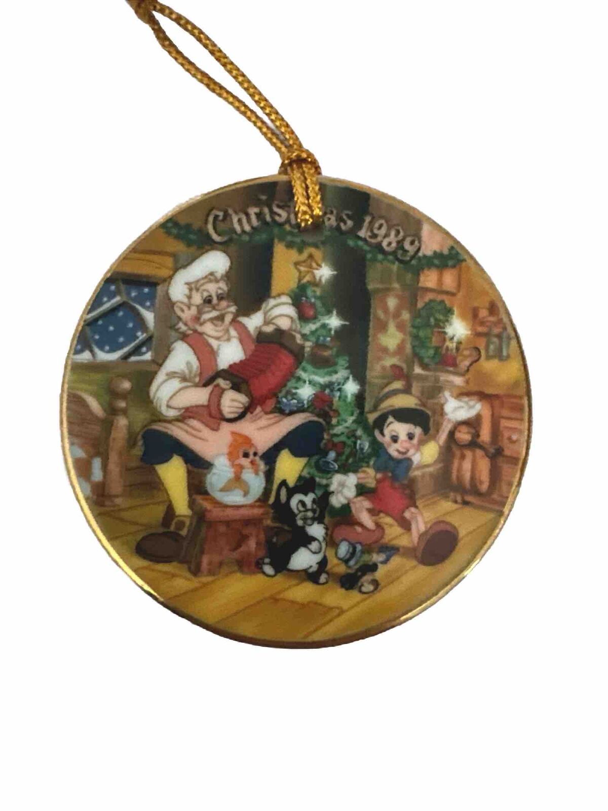 Disney 1989 Christmas Pinocchio Ornament