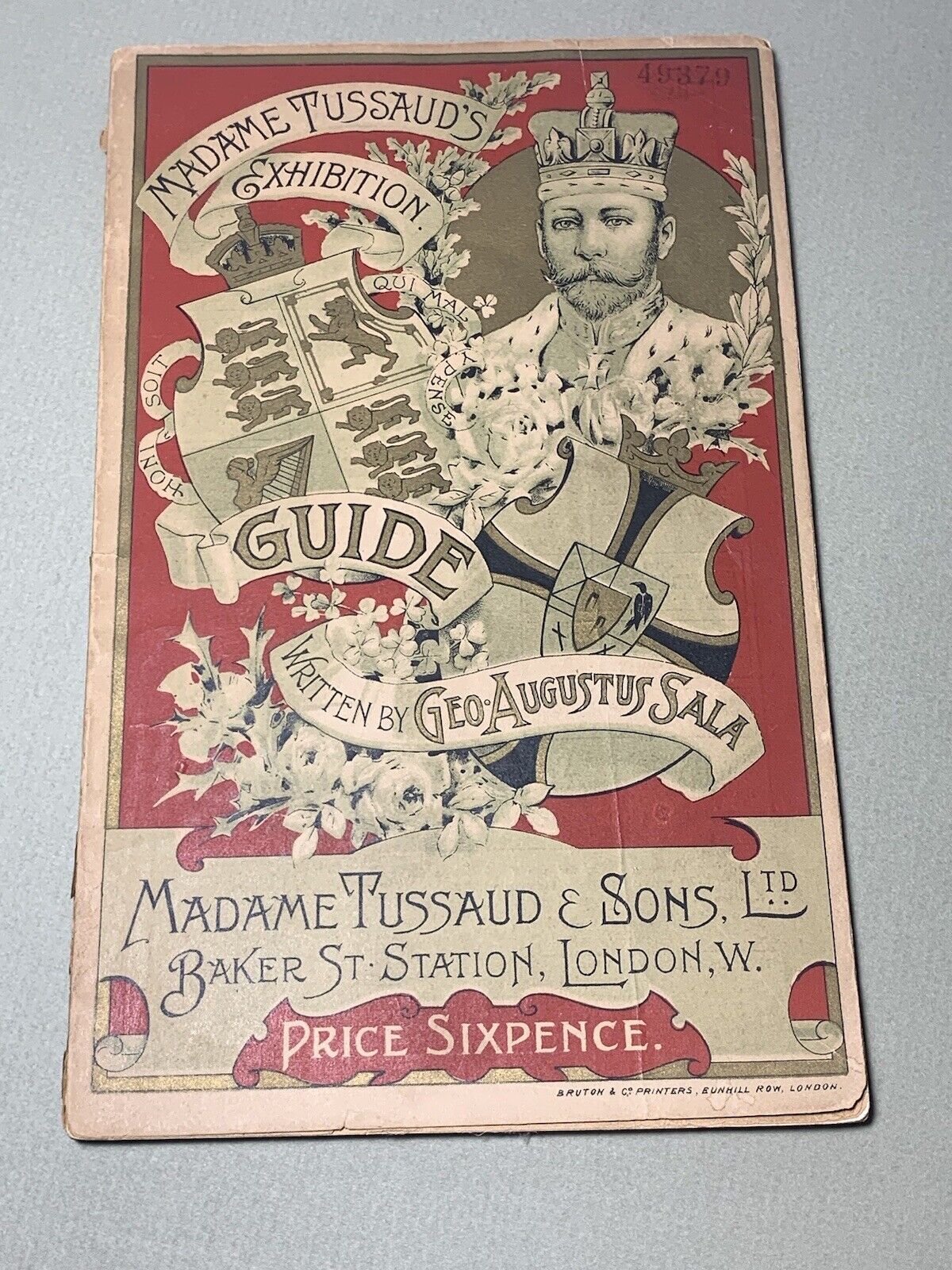 Vintage Antique 1912 Madame Tussaud & Sons Exhibition Catalogue Book