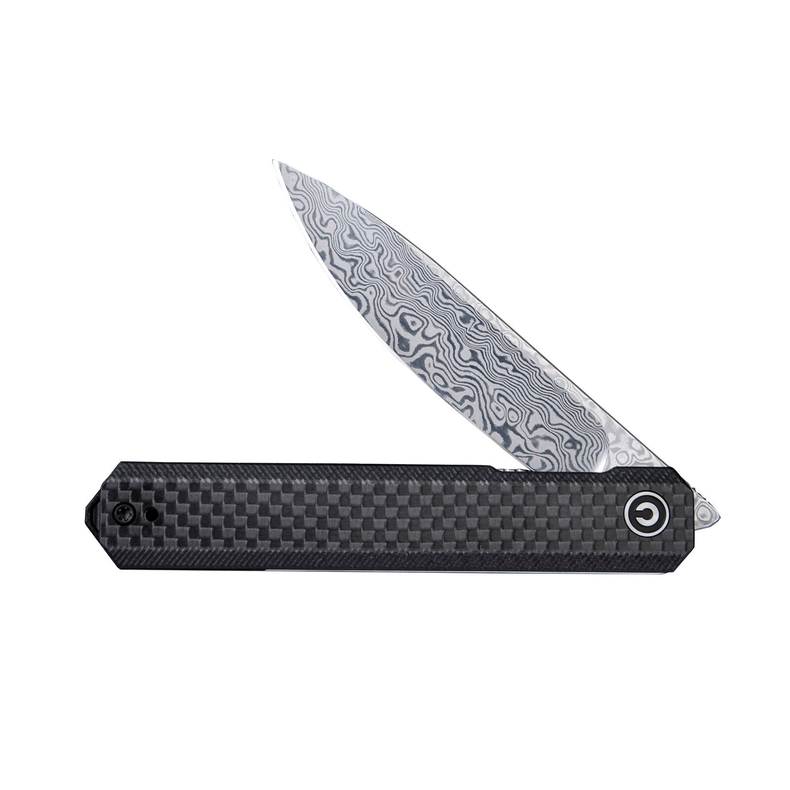 Civivi Knives Exarch Liner Lock C2003DS-1 Damascus Steel Carbon Fiber Black G10
