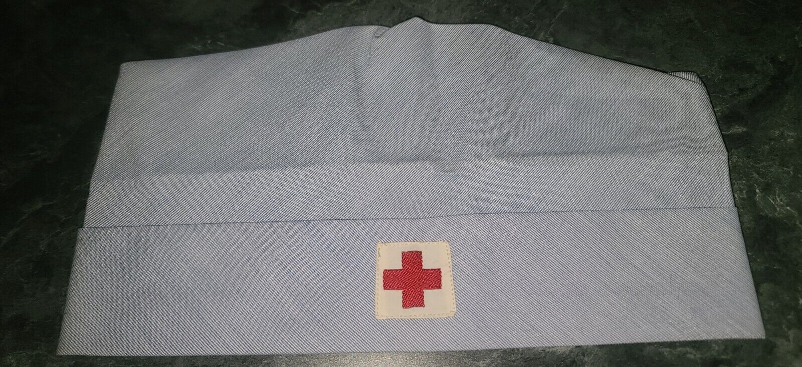 Vintage Red Cross Blue Nurse Cap