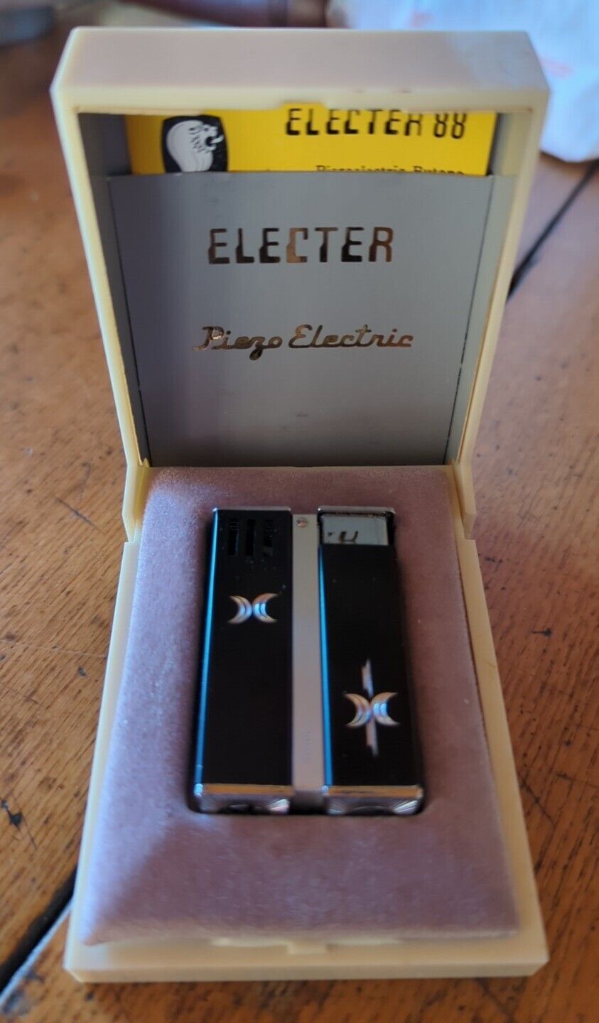 Vintage Beautiful Electer 88 Piezo Electric Lighter Made In Japan 