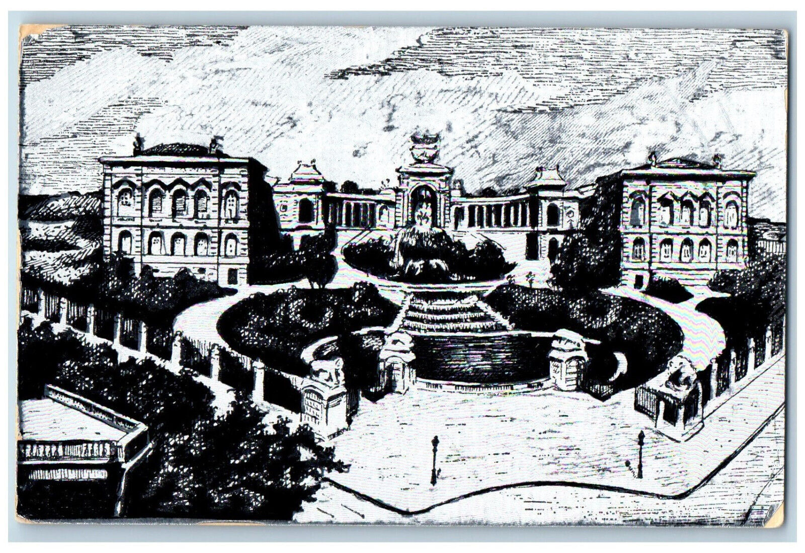 Marseille Bouches-du-Rhône France Postcard The Longchamp Palace c1910