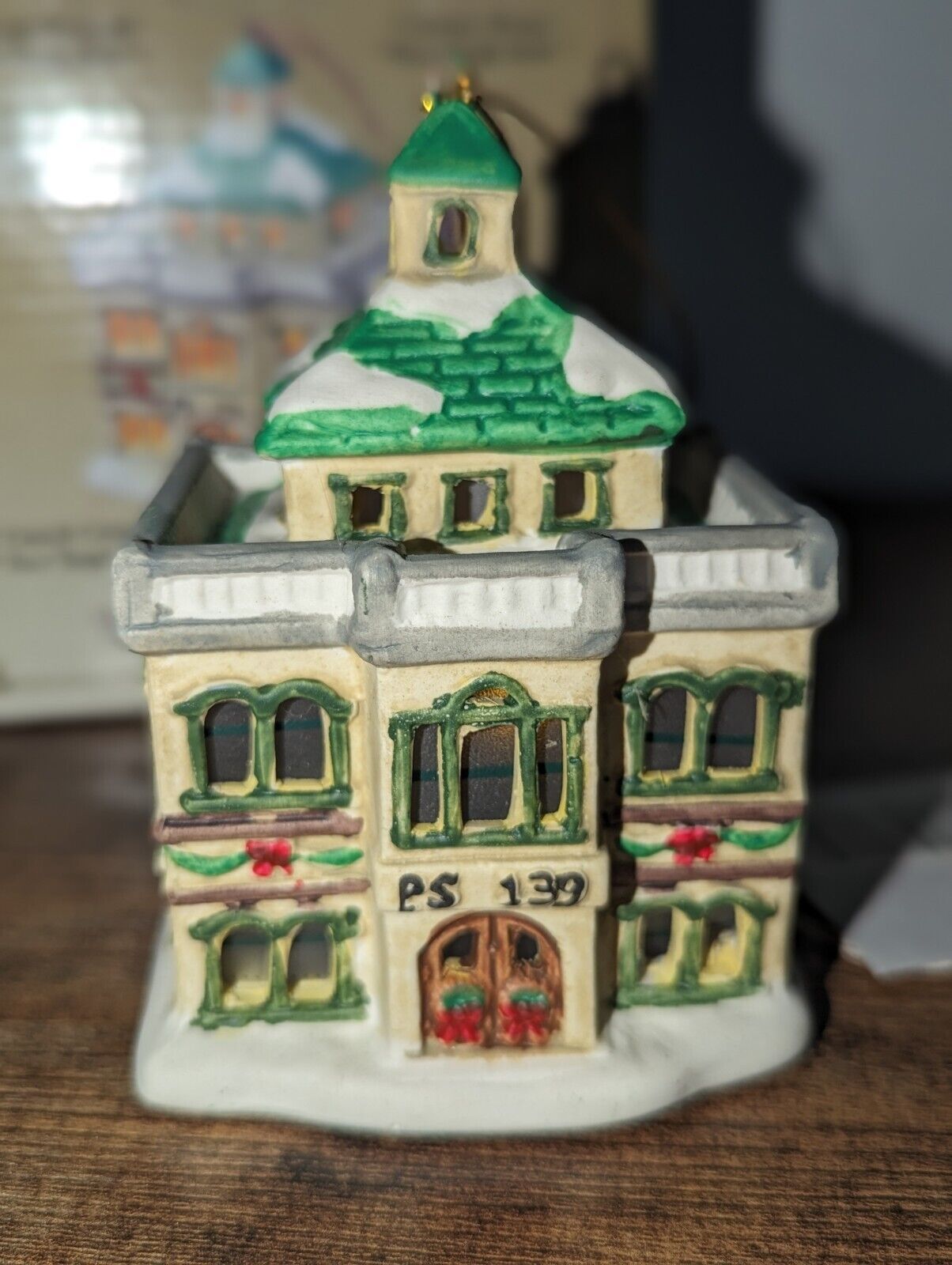 Gold Label Collection Eliminated Village Ornament Schoolhouse