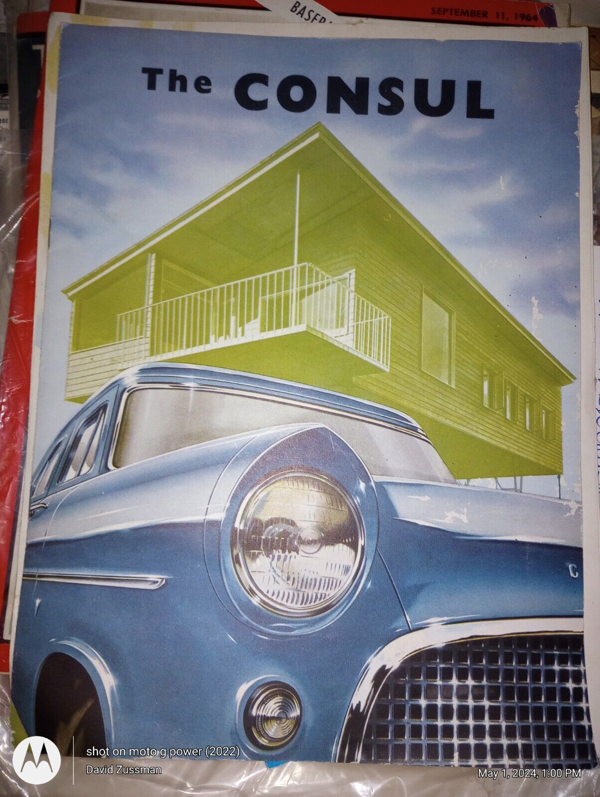 1957 CONSUL:  1957 THE FORD CONSUL CAR AUTO BROCHURE -- 12 PAGES
