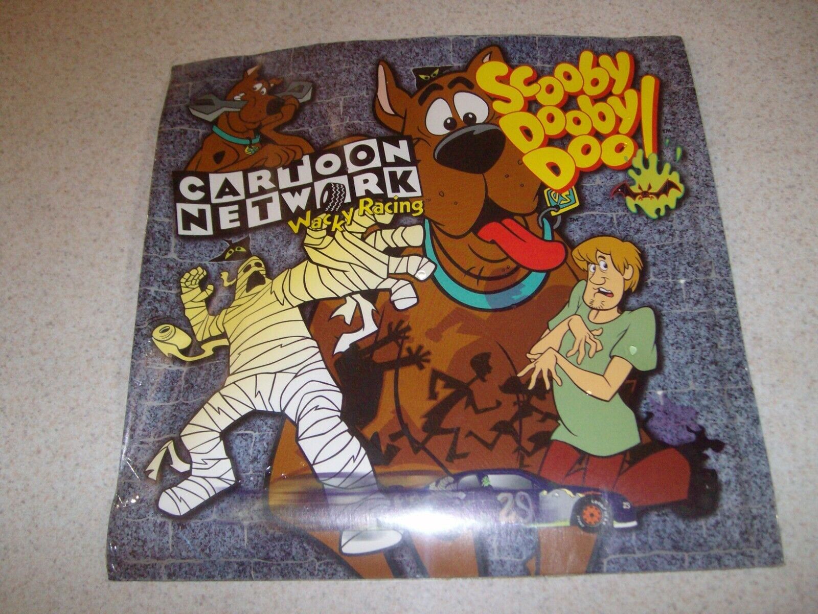 Vintage Scooby-Doo WACKY RACING paper Hanna Barbera 1996 Cartoon Network sealed 