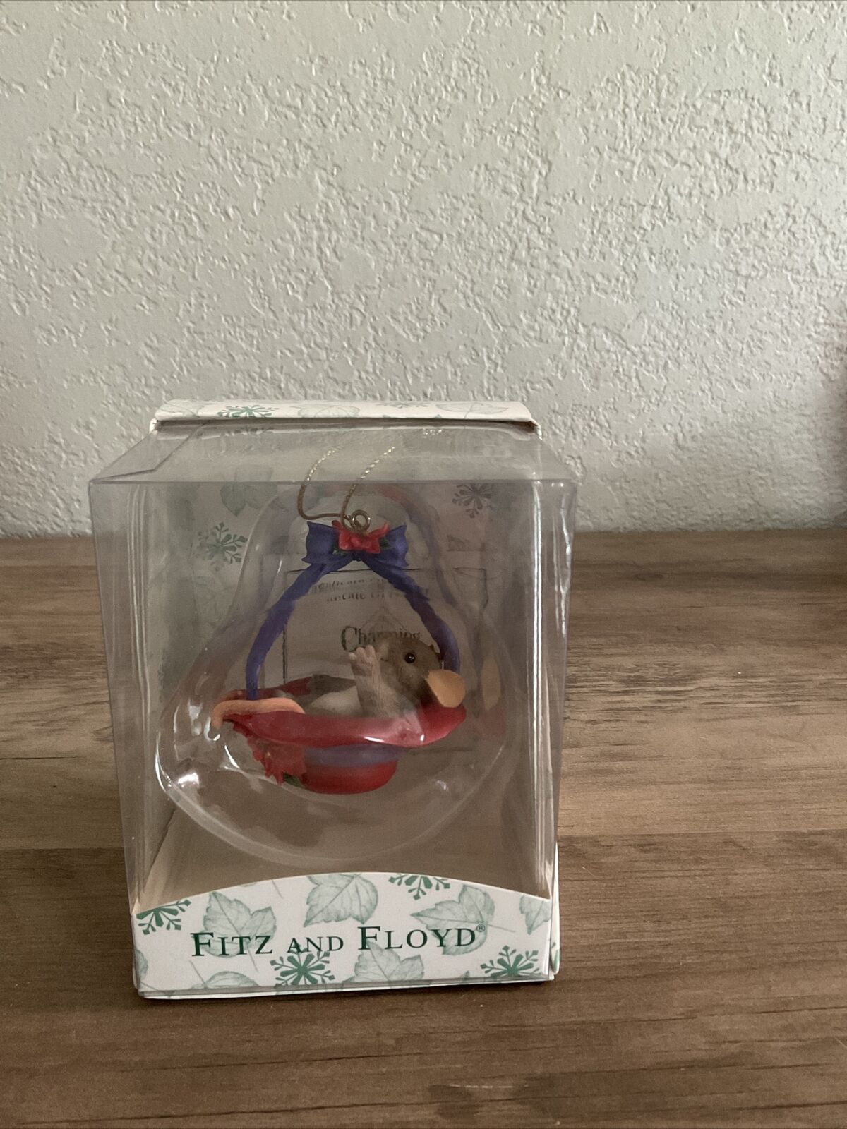 Fitz And Floyd Christmas Ornament With Box 86/148, Charming Tails  2005