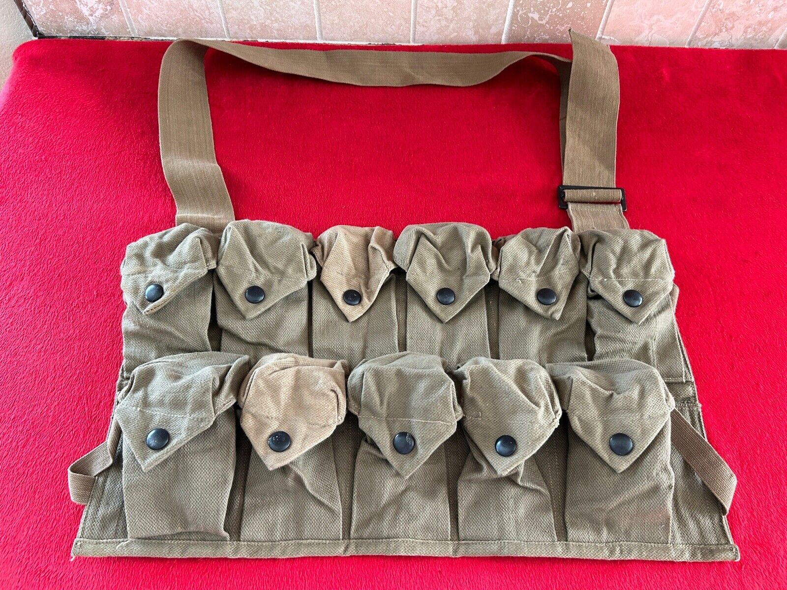 WW1 WWI US Army Grenade Vest Dated 1918