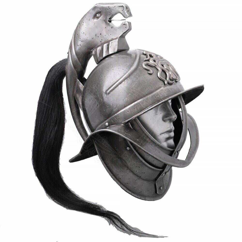 Spartacus Gladiator Helmet Heavy Metal Armor Helmet Easy To Wear Warrior Helmet