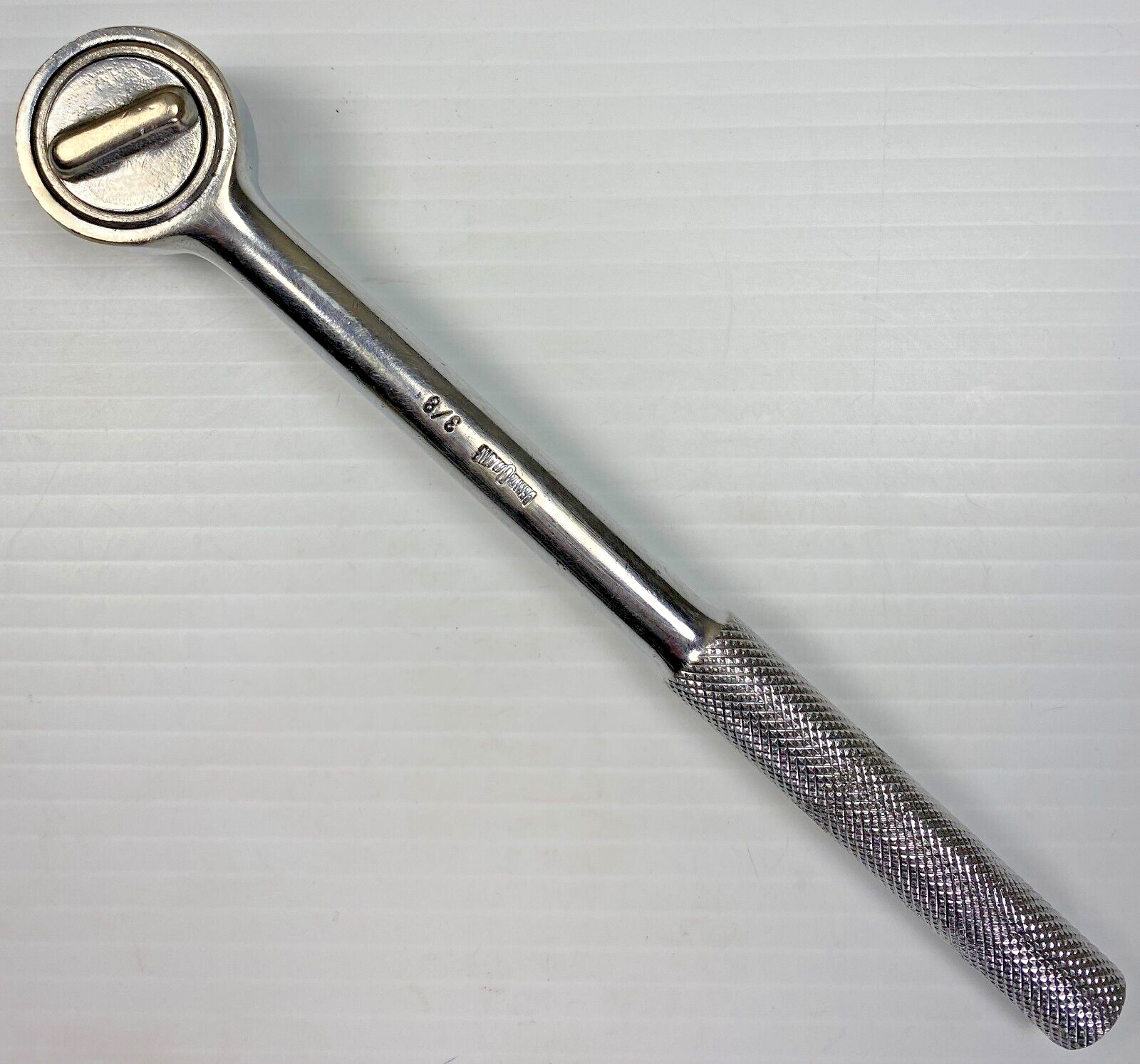 Vintage BERNZ-O-MATIC Chrome Reversible Ratchet Wrench 3/8\