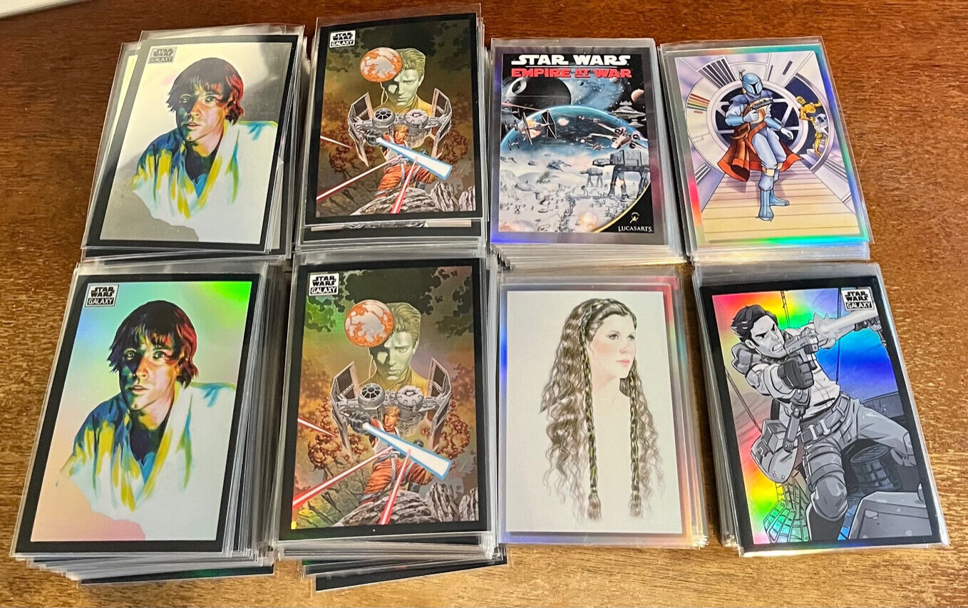 2022 Topps Star Wars Chrome Galaxy Master Set Base + 5 Insert/Parallel 270 Cards