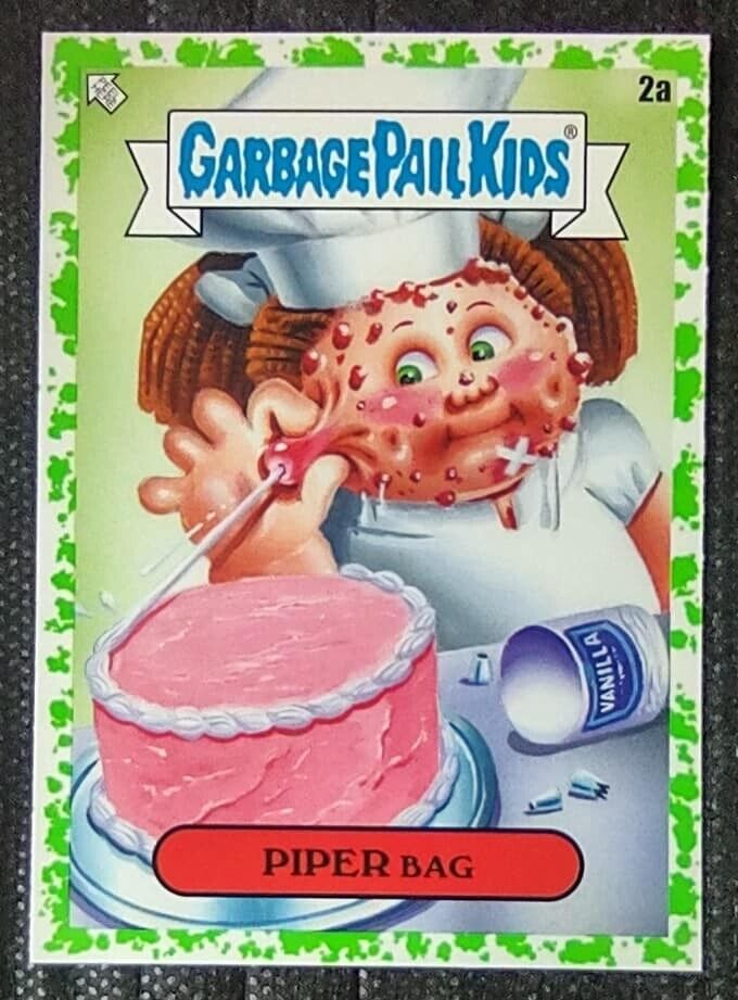 2021 Topps Garbage Pail Kids Food Fight Booger Green #2a Piper Bag
