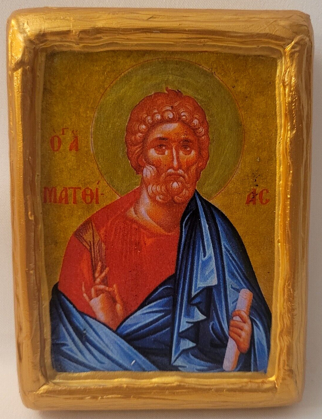 Saint Matthias The Apostle Byzantine Catholic & Greek Eastern Orthodox Wood Icon