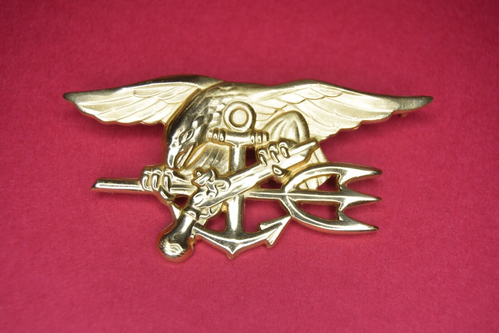 Authentic Vietnam War 1st Generation US Navy Seal Officer Trident Uniform Badge
