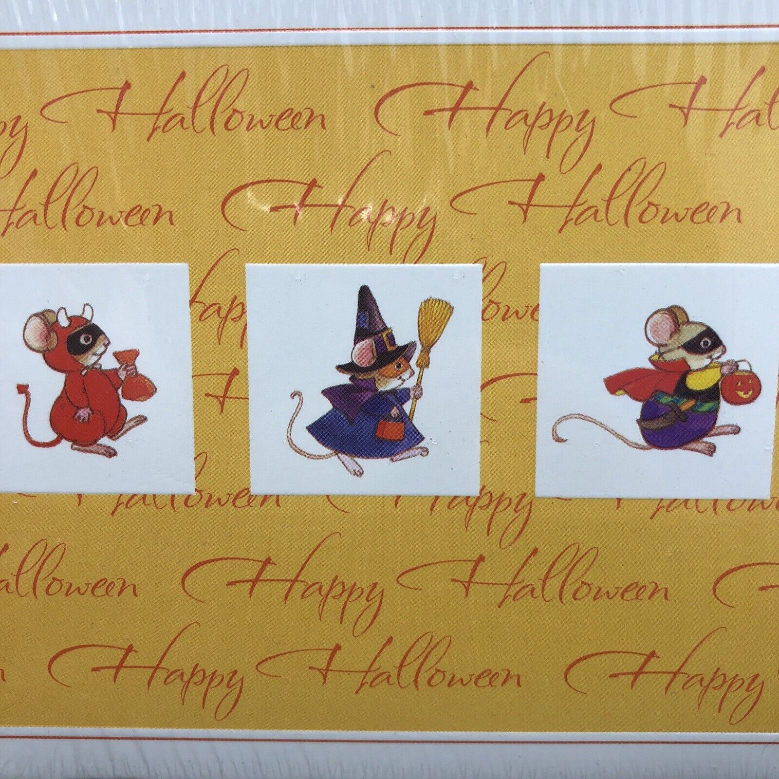 American Greetings Mouse Halloween Cards Vintage Early 2000s New In Pack 8 Cards