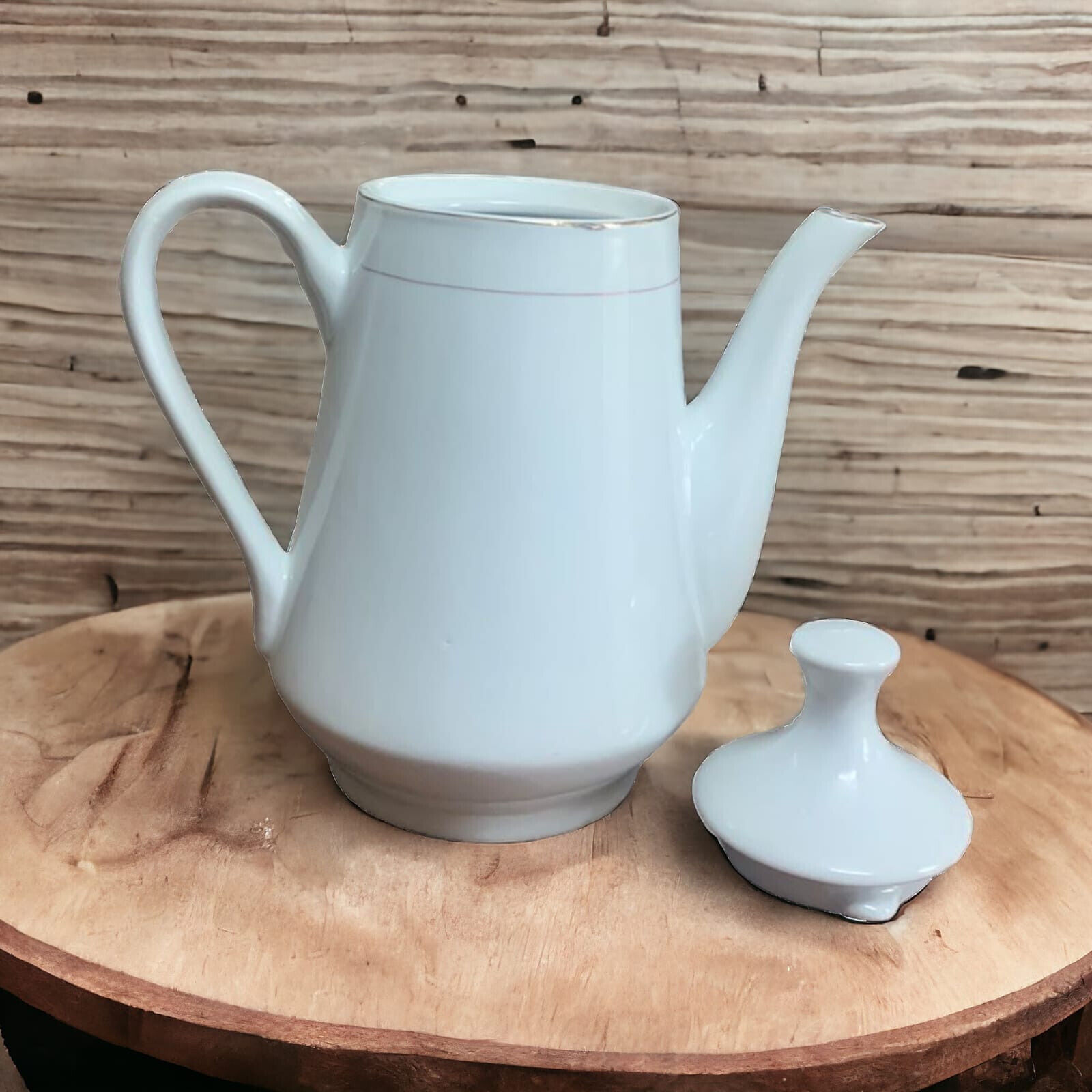 Vintage Colour White Teapot