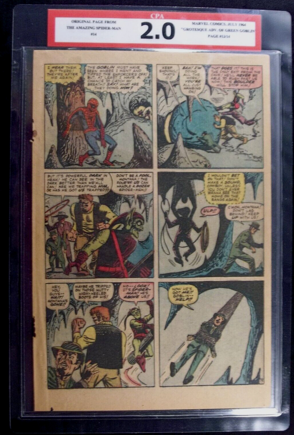 Amazing Spider-man #14 CPA 2.0 SINGLE PAGE #13/14 1st app. The Green Goblin