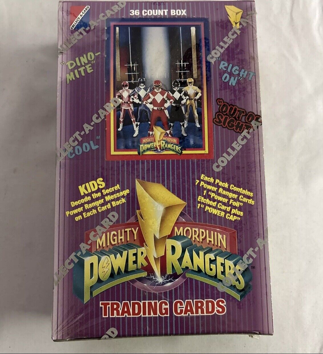 1994 MIGHTY MORPHIN POWER RANGERS SEALED BOX OF TRADING CARDS SERIES 1