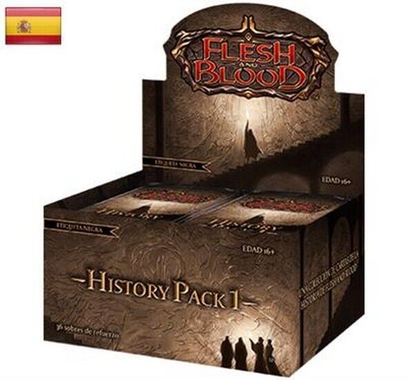 FLESH AND BLOOD TCG HISTORY PACK 1 Black Label Booster Box - SPANISH VERSION HP1