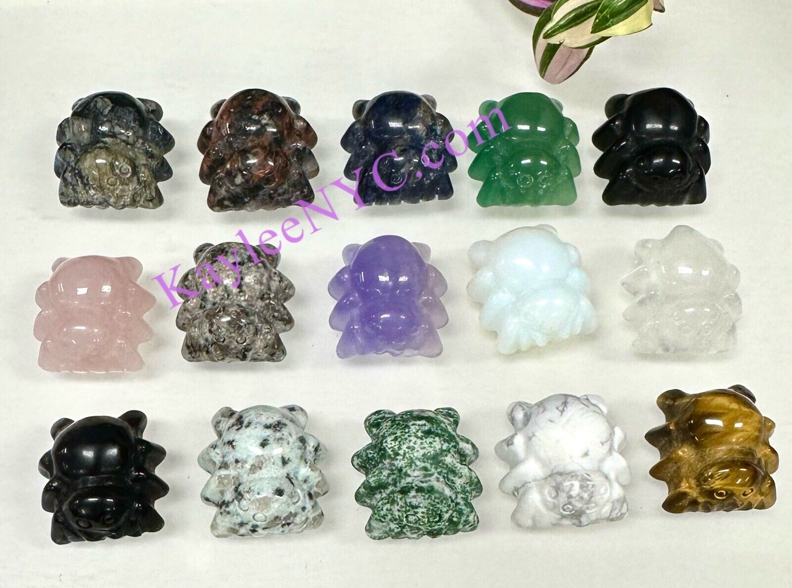 Wholesale Lot 15 PCs 3cm Crystal Spiders Carving Healing Energy