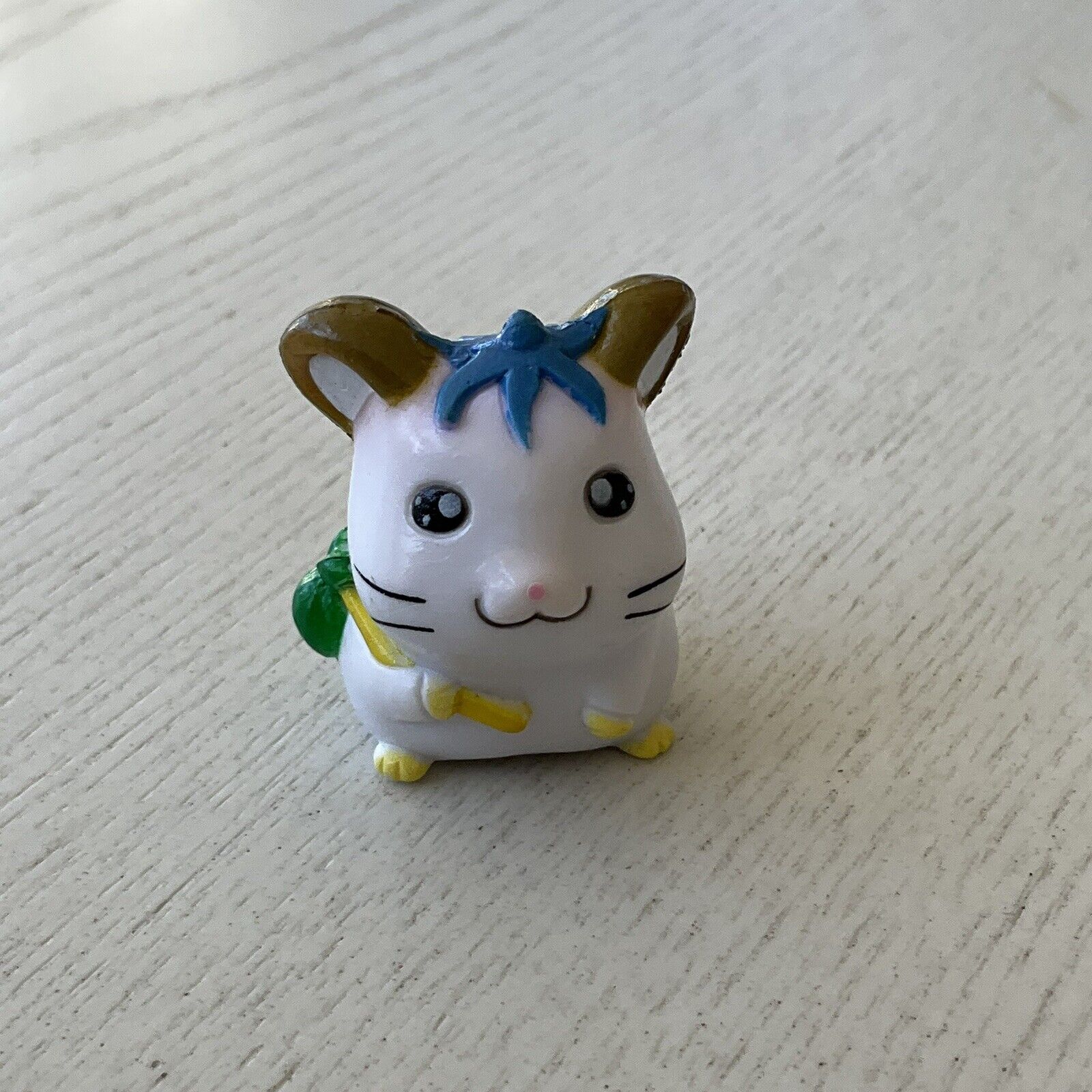 Vintage Hamtaro Pencil Topper 2000s Figurine Toy Ham Ham carrying Pouch