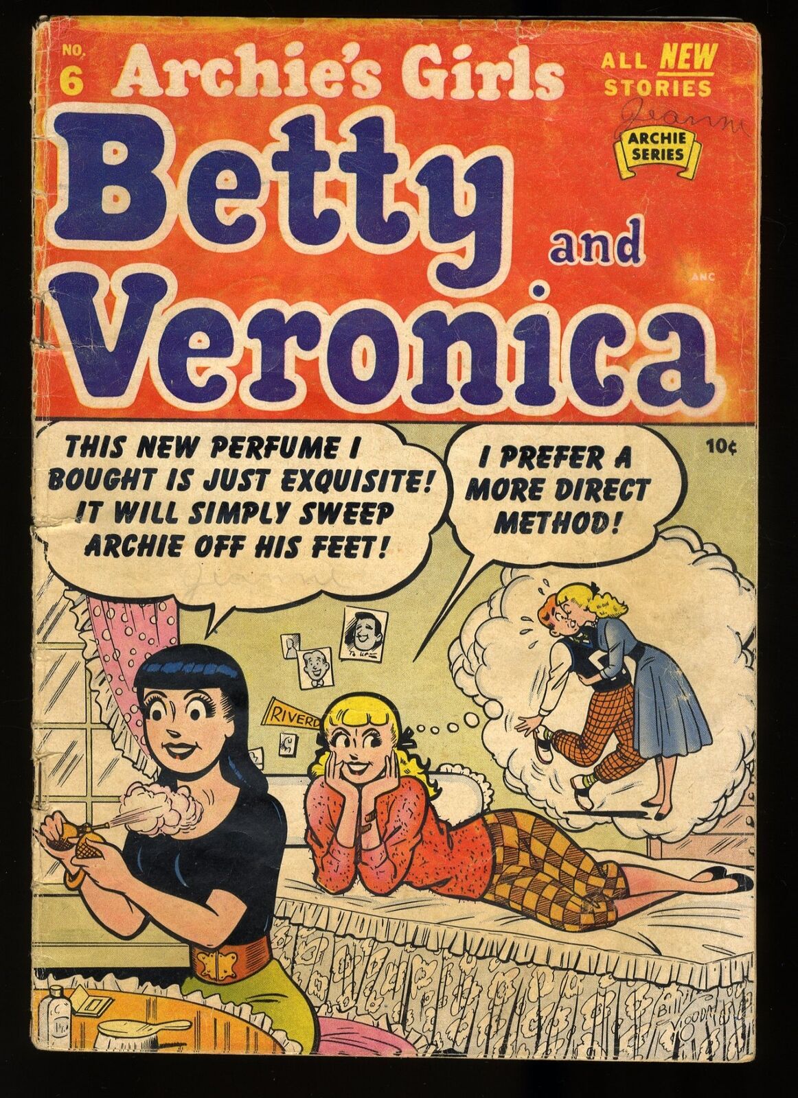 Archie's Girls Betty and Veronica #6 VG- 3.5 Double Cover Bill Vigoda Cover