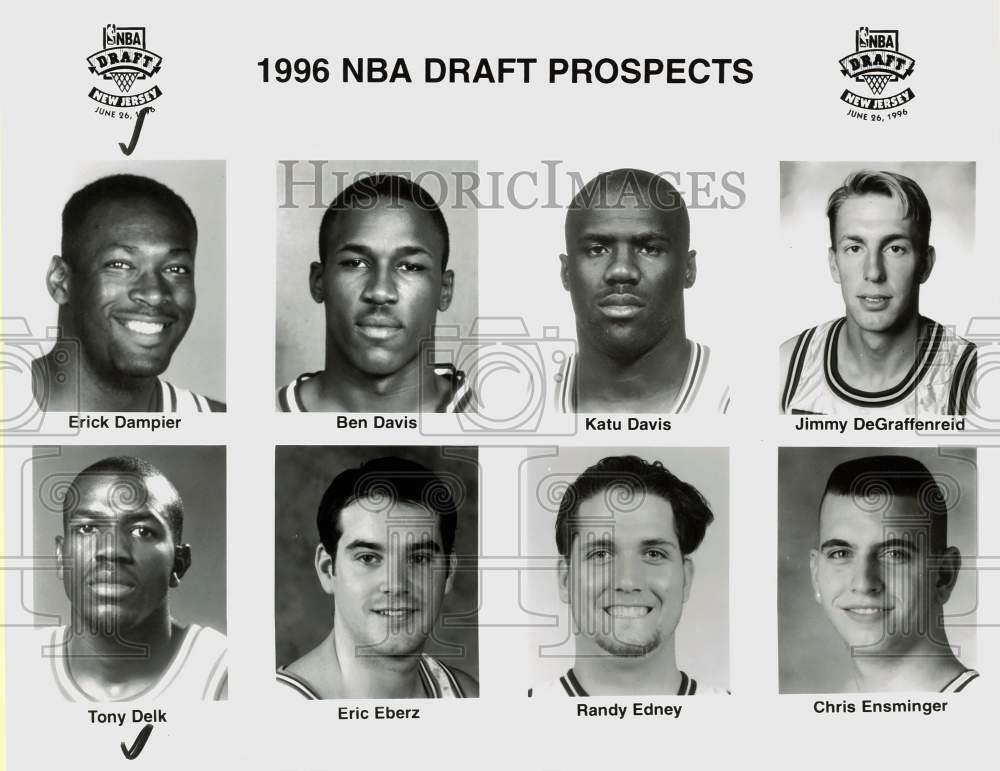 1996 Press Photo NBA Basketball Player Draft Prospect Headshots - srs01505