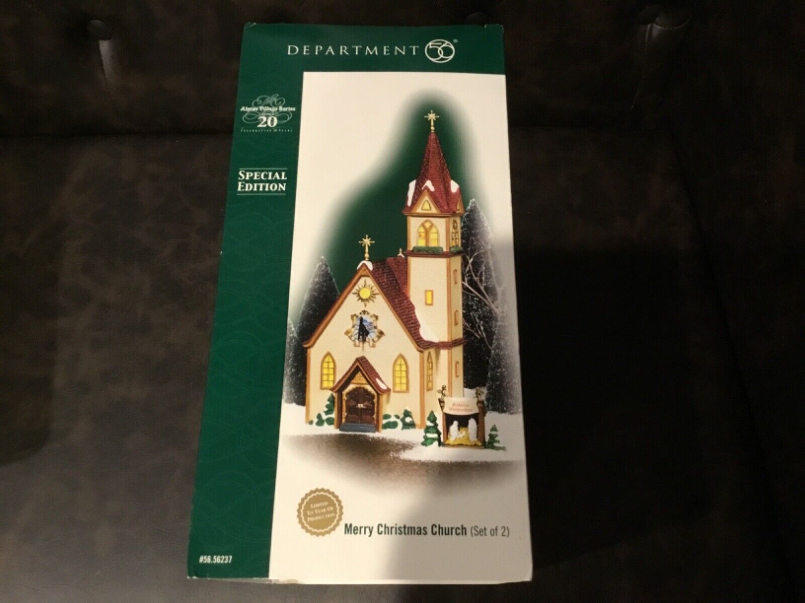 DEPT 56 SPECIAL EDITION #56.56237 MERRY CHRISTMAS CHURCH 