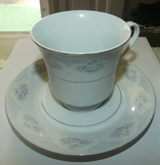 Vintage Silverie Cup And Saucer Fine China Set  Made in China