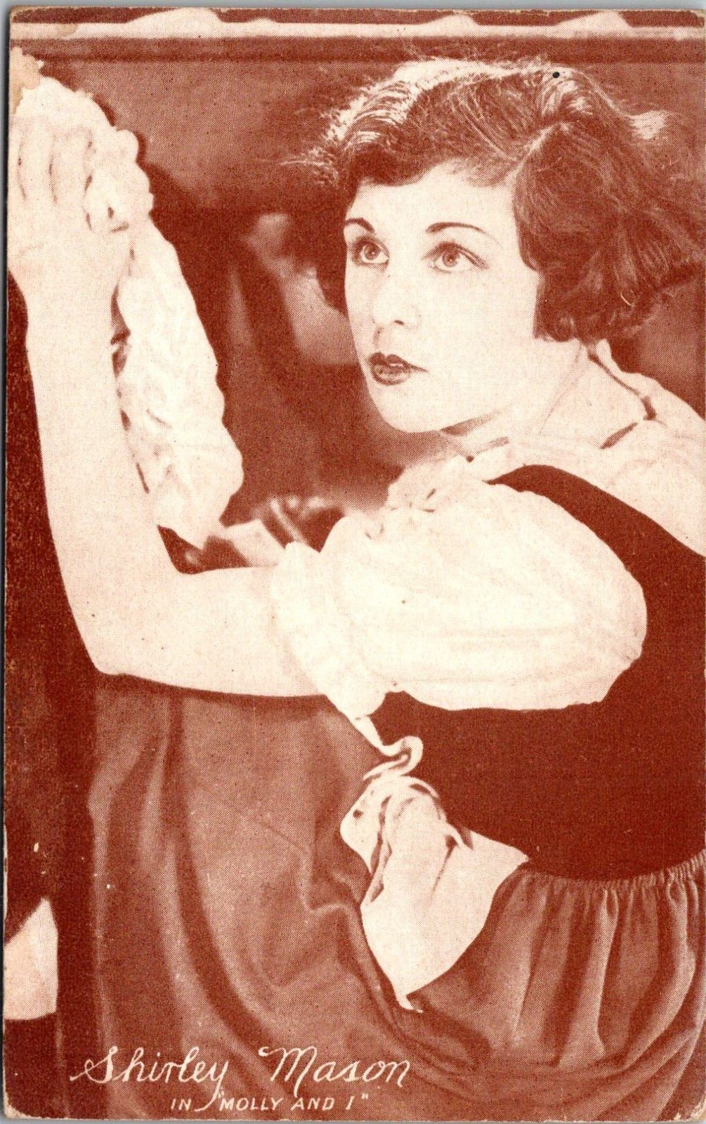 Shirley Mason Silent Film Movie Star Movie Drama Molly and I c1920s Postcard