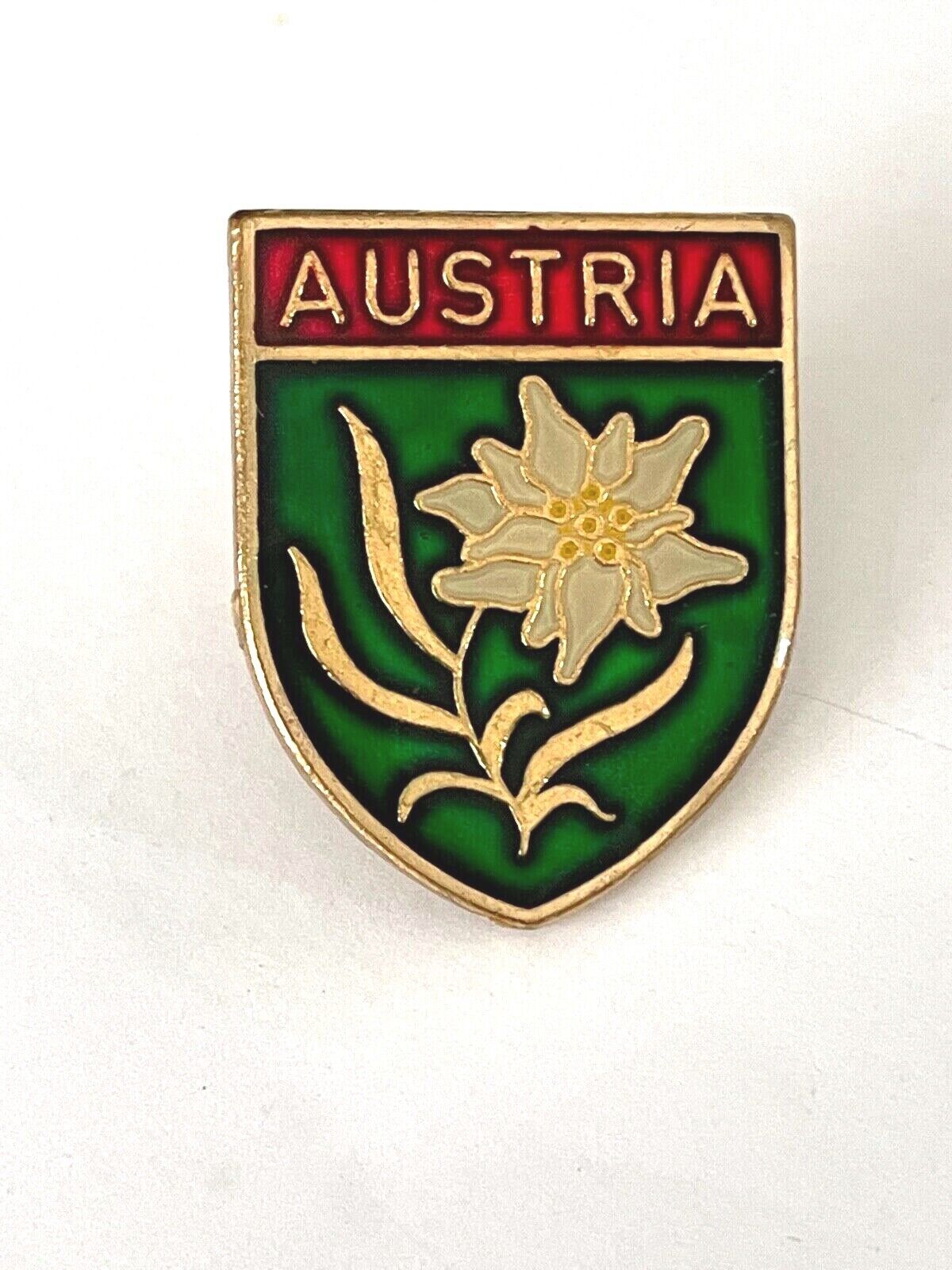 Austria Souvenir Lapel Hat Jacket Pin Crest Coat Of Arms Shield 1\