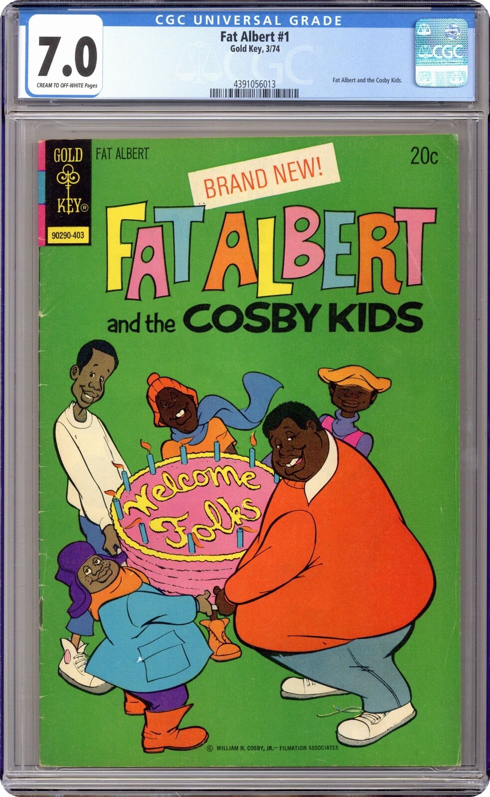Fat Albert and the Cosby Kids #1 CGC 7.0 1974 Gold Key 4391056013