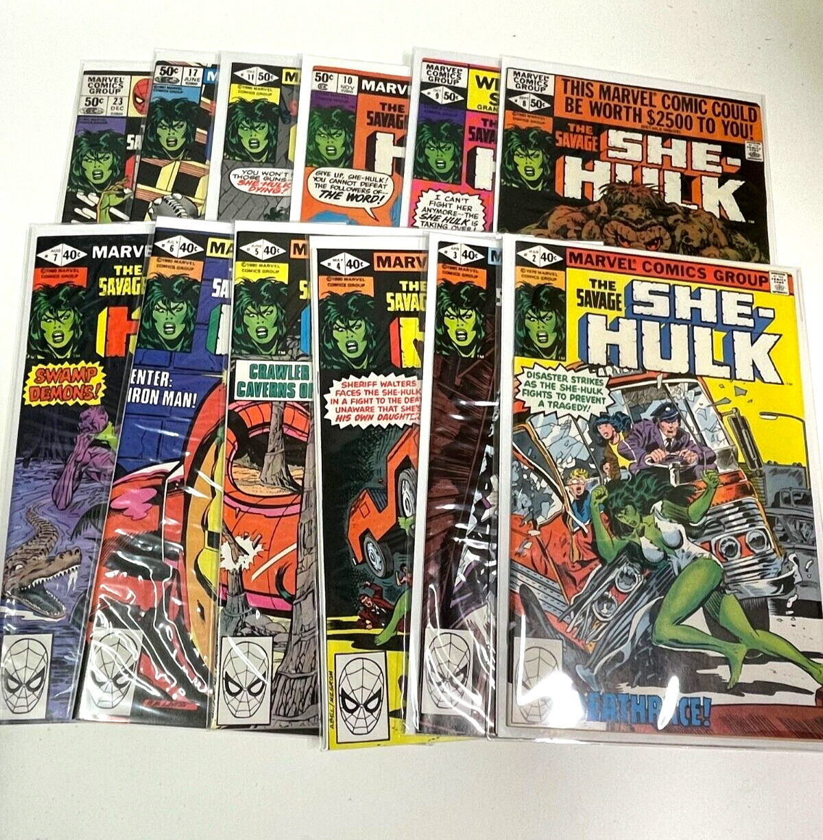 The Savage She Hulk, part SET (Marvel 1980) Avg VF/NM all different, No #1