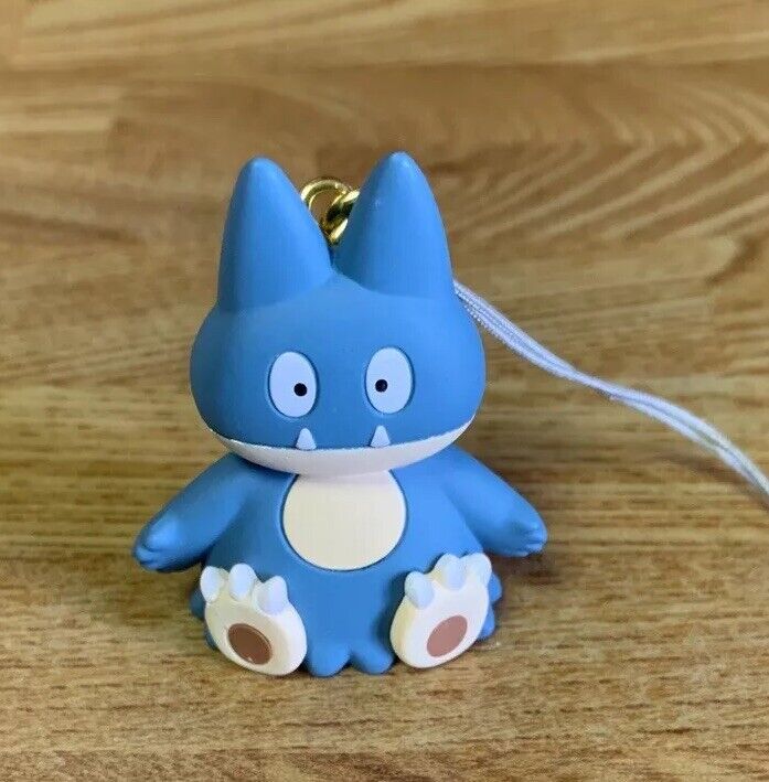 Munchlax Flat Pokemon Figure Keychain Charm Phone Strap Gacha Gashapon - Japan