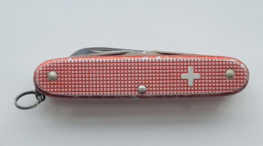 Victorinox Swiss Army Knife Old Cross Red Pioneer Alox 93MM Blade Re-profiled
