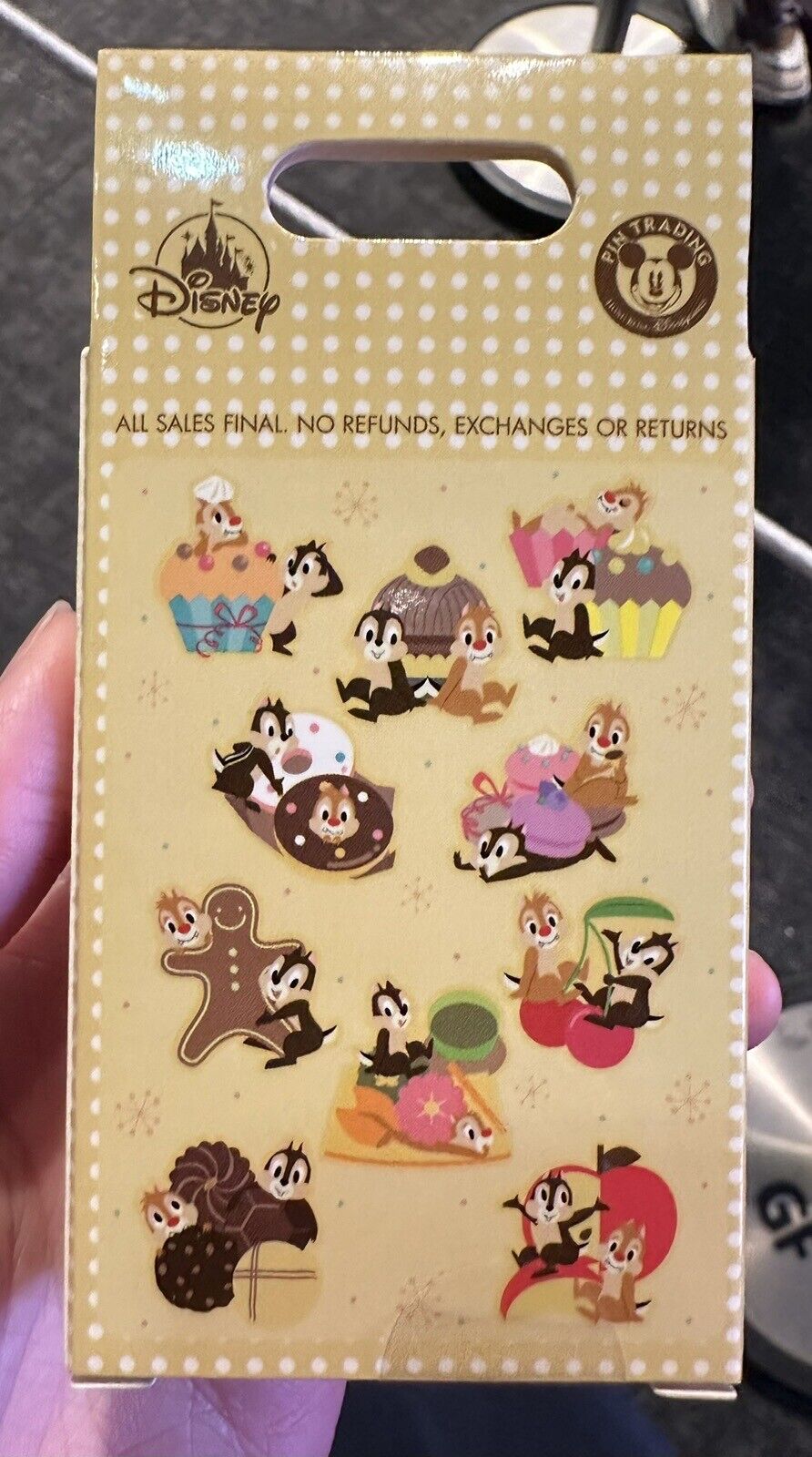 PREORDER Disney HKDL Trading Carnival 2024 Mystery Box Chip And Dale Dessert Pin