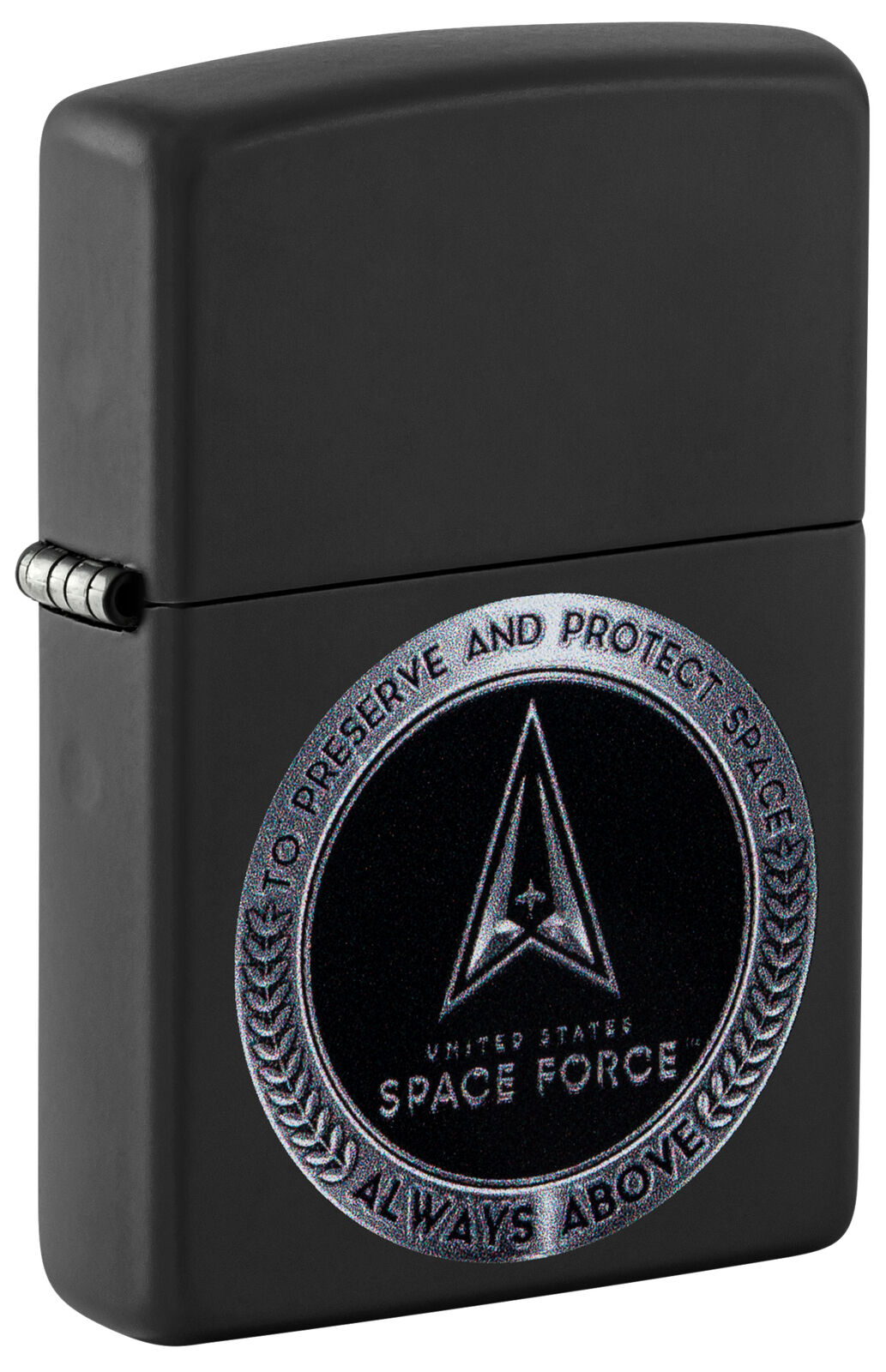 Zippo U.S. Space Force™ Design Black Matte Windproof Lighter, 48548