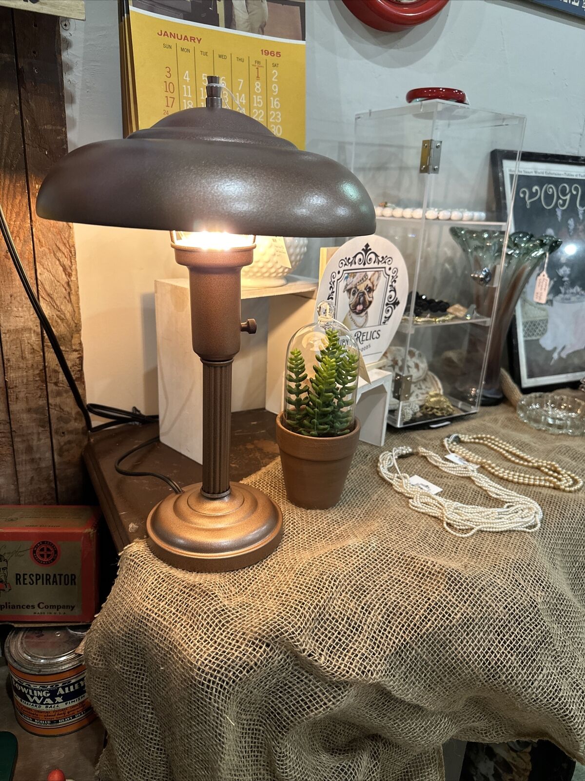 Vintage Flying Saucer Desk Lamp