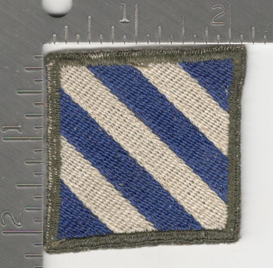 German Made Occupation US Army 3rd Infantry Division Patch Inv# K0232