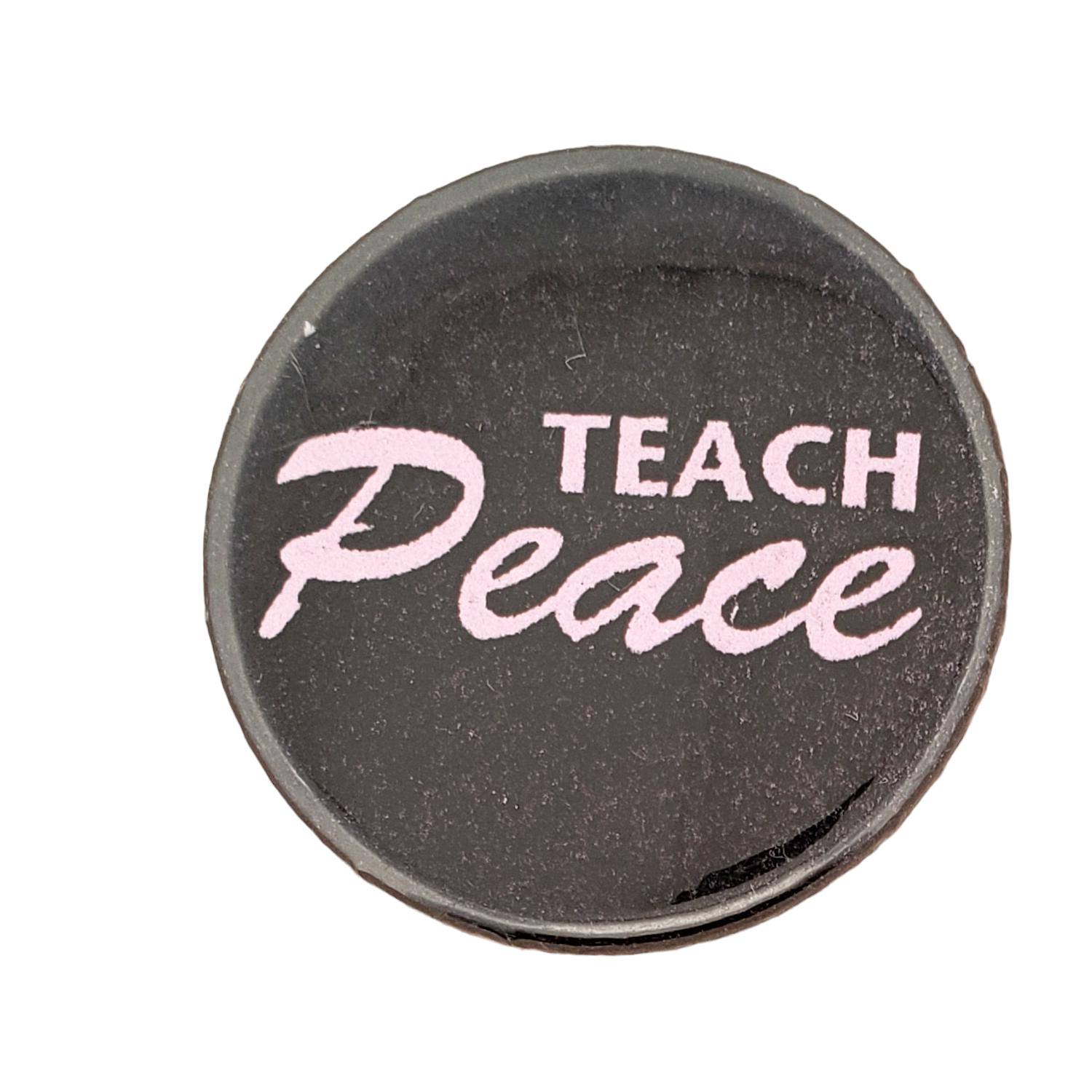 Vintage 80\'s 90\'s TEACH PEACE Pinback Button