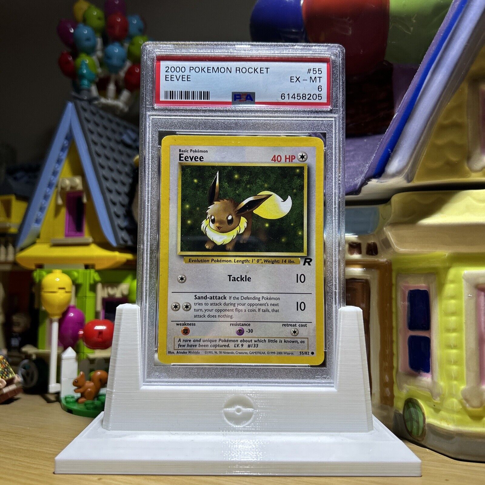 2000 Pokemon Team Rocket - #55 Eevee - PSA 6 Graded Trading Card
