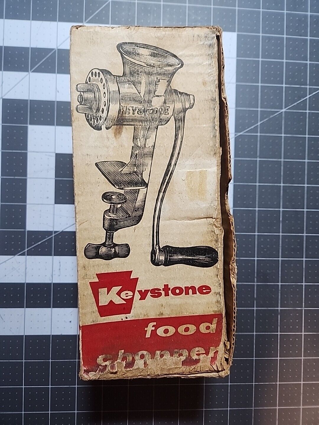 Vintage Keystone Food & Meat Chopper Hand Crank No. 1-0