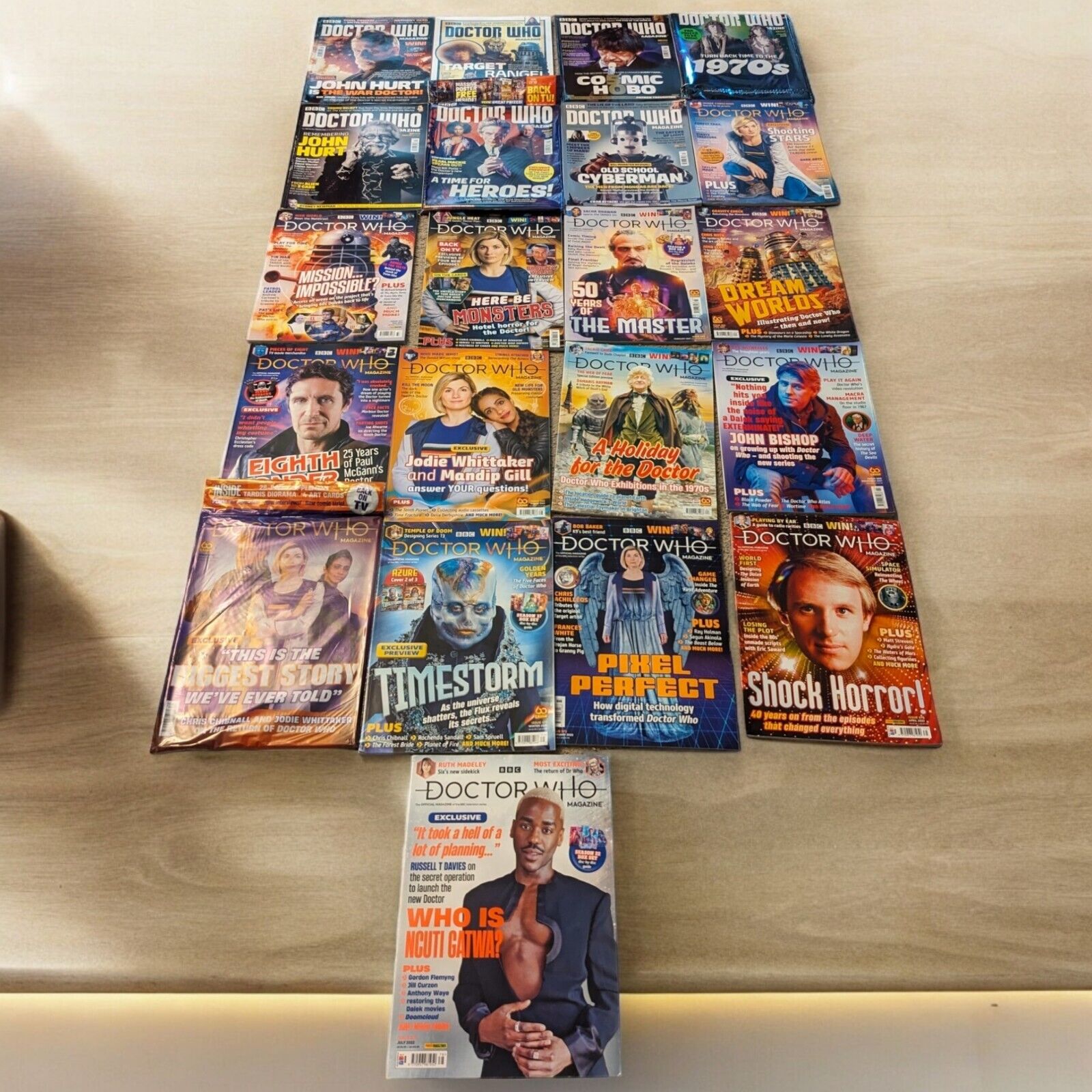 Doctor Who Magazine Lot Of 21 BBC Panini 2016 - 2022 Some Sealed Newsstand