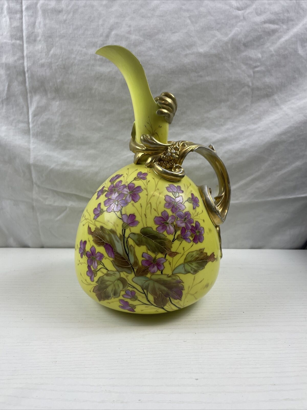 German Royal Rudolstadt Ewer Vase - 19th century